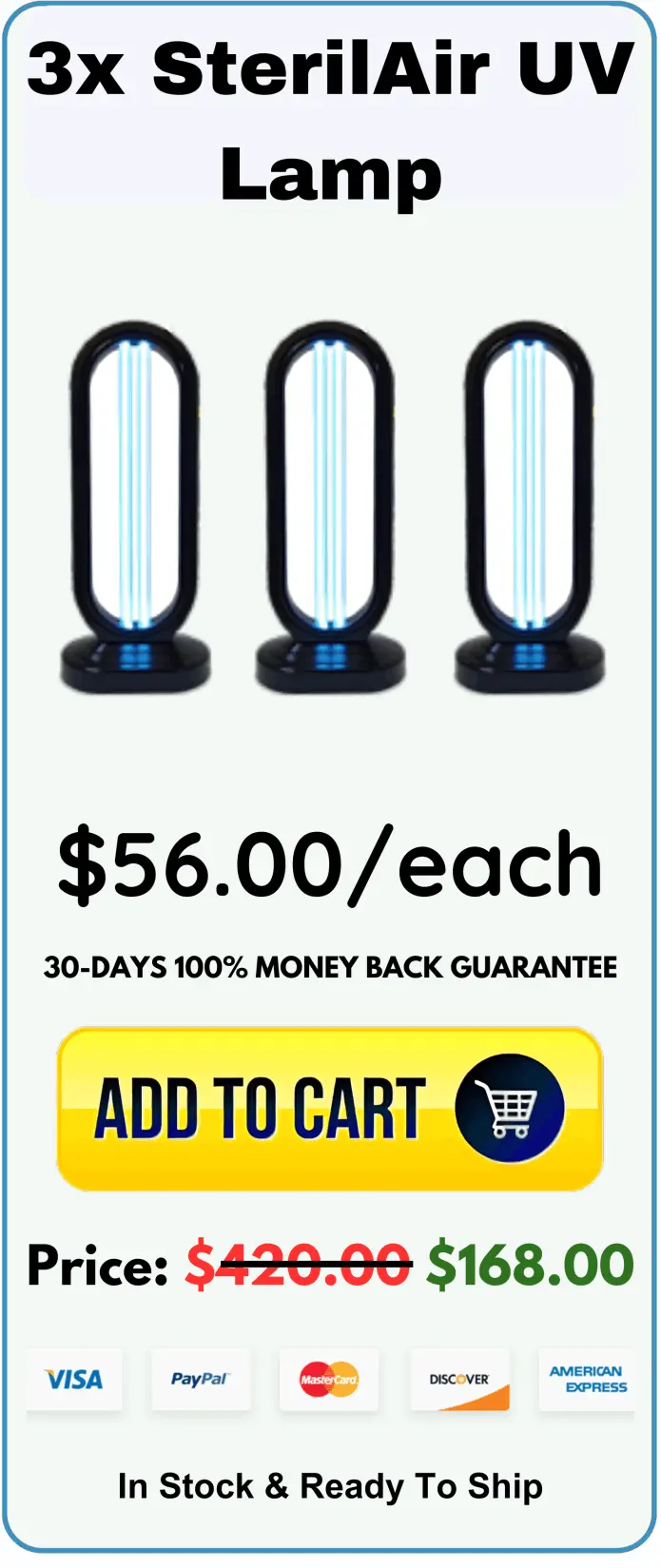 SterilAir UV Lamp offer price 