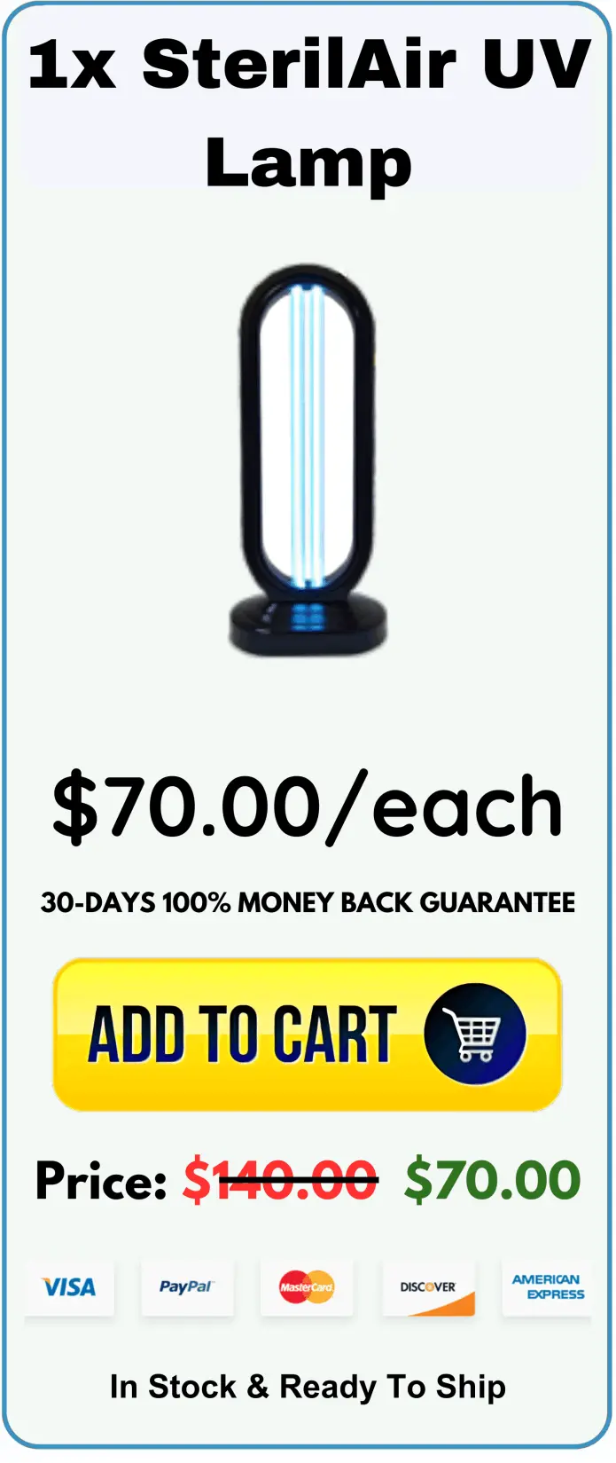 SterilAir UV Lamp price 